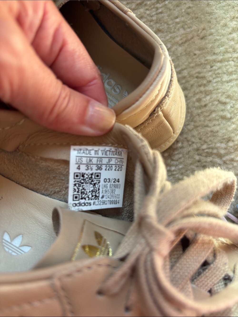 adidas Samba Decon Sneakers - Light Tan/Beige men’s 4/ women’s 5-Very Rare Color - Picture 14 of 14